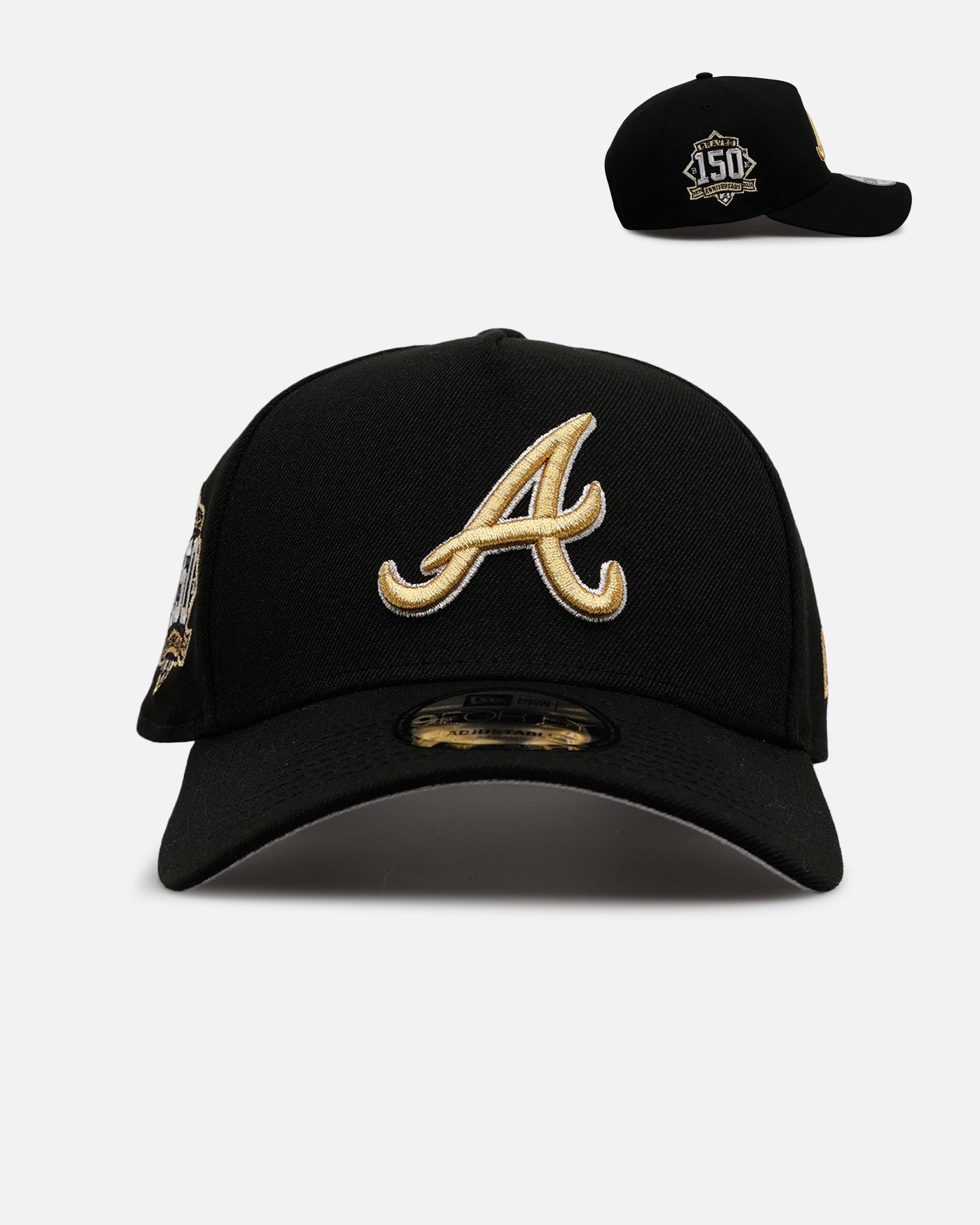New Era Atlanta Braves 'New Year's Eve' 9FORTY A-Frame Snapback Gold/Silver