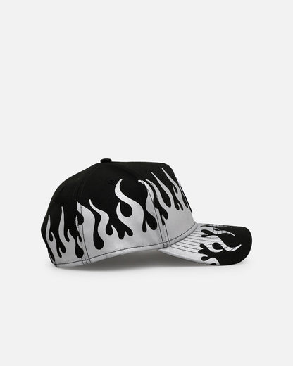 New Era Los Angeles Angels 'Metallic Flames' 9FORTY A-Frame Snapback Black/Silver