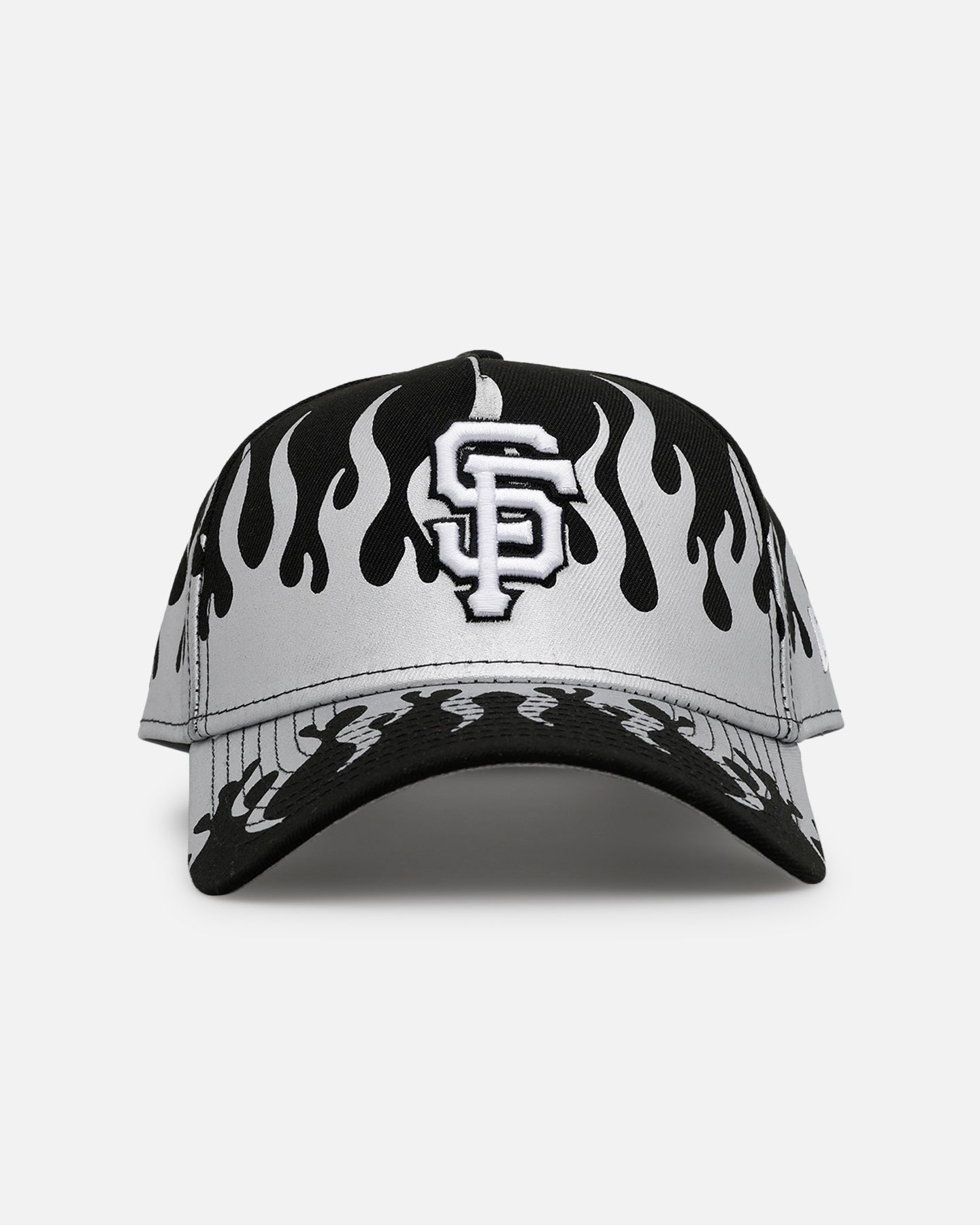 New Era San Francisco Giants 'Metallic Flames' 9FORTY A-Frame Snapback Black/Silver