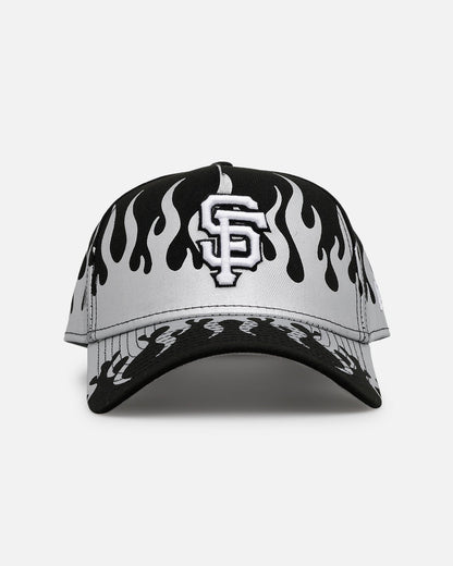 New Era San Francisco Giants 'Metallic Flames' 9FORTY A-Frame Snapback Black/Silver