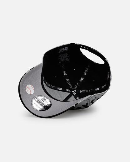 New Era San Francisco Giants 'Metallic Flames' 9FORTY A-Frame Snapback Black/Silver
