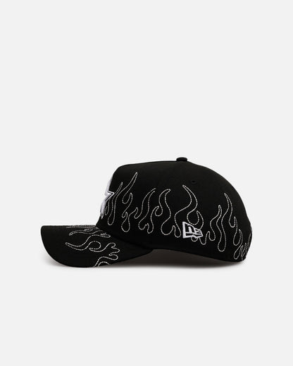 New Era Houston Astros 'Outline Flames' 9FORTY A-Frame Snapback Black