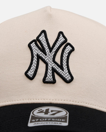 47 Brand New York Yankees 'Herringbone' 47 Offside Snapback Natural/Black