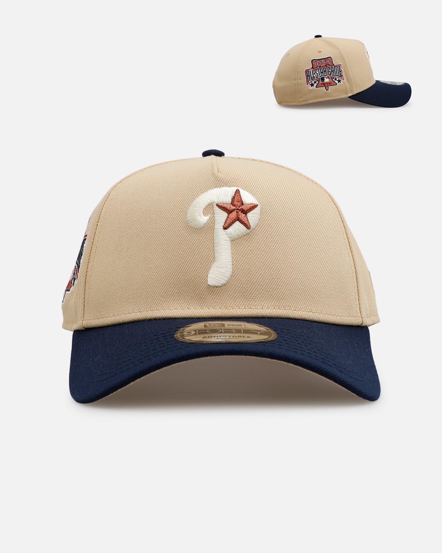 New Era Philadelphia Phillies 'Vintage' 9FORTY A-Frame Snapback Vegas Gold