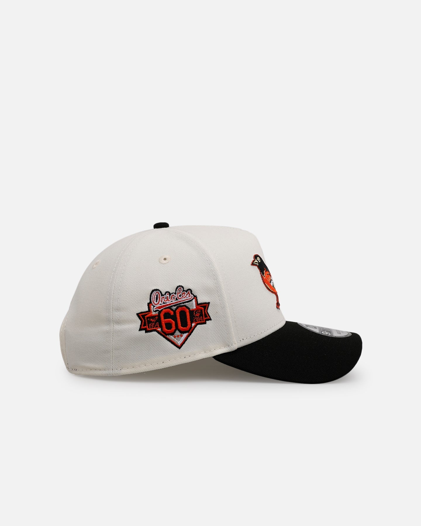 New Era Baltimore Orioles 'Team Color Visor' 9FORTY A-Frame Snapback Chrome/Official Team Color