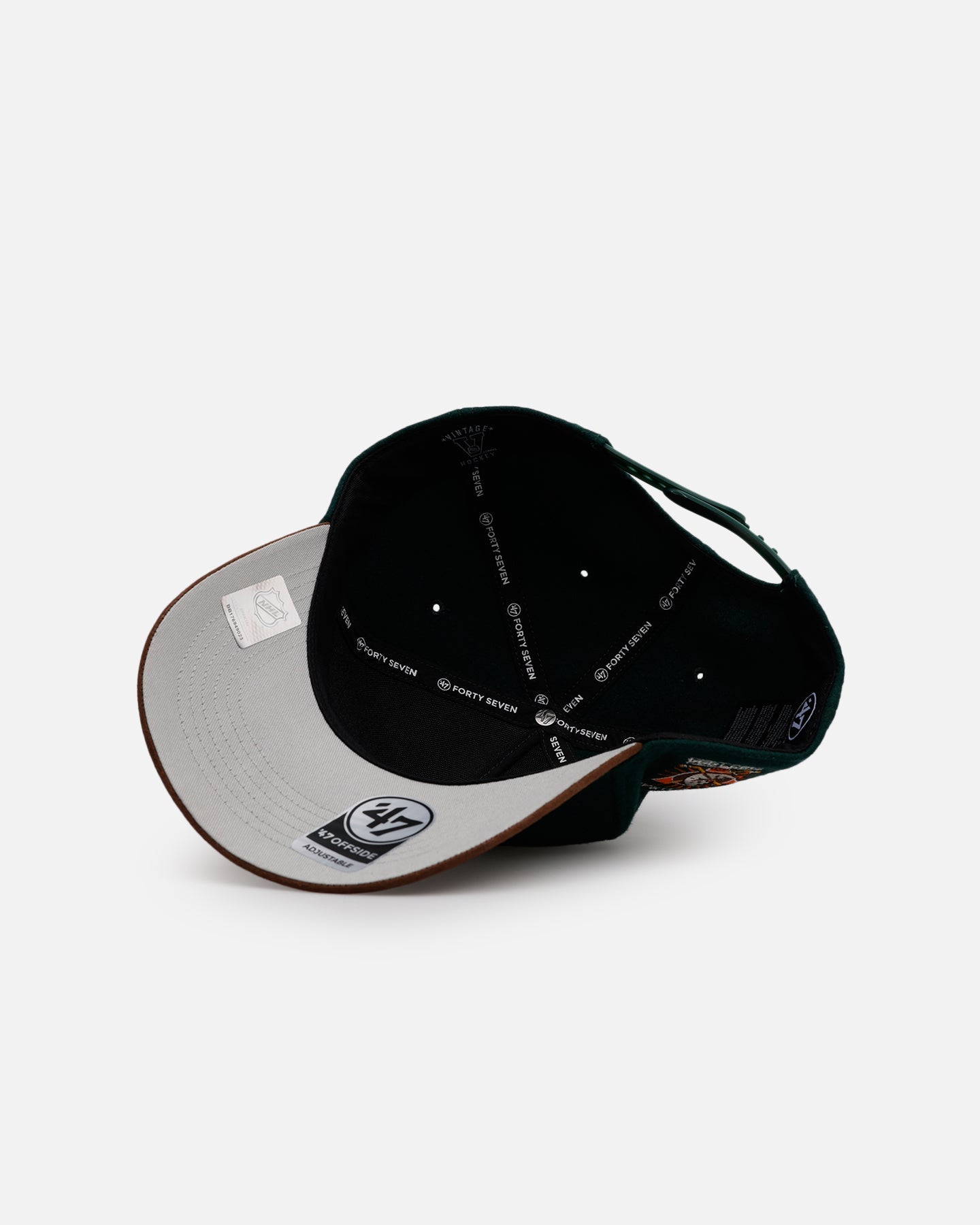 47 Brand Anaheim Ducks 'Historic' 47 Offside Snapback Green/Brown
