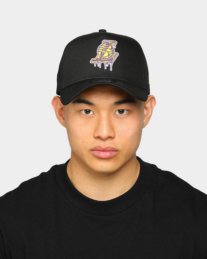 New Era Los Angeles Lakers 'Drip Logo' 9FORTY A-Frame Snapback Black