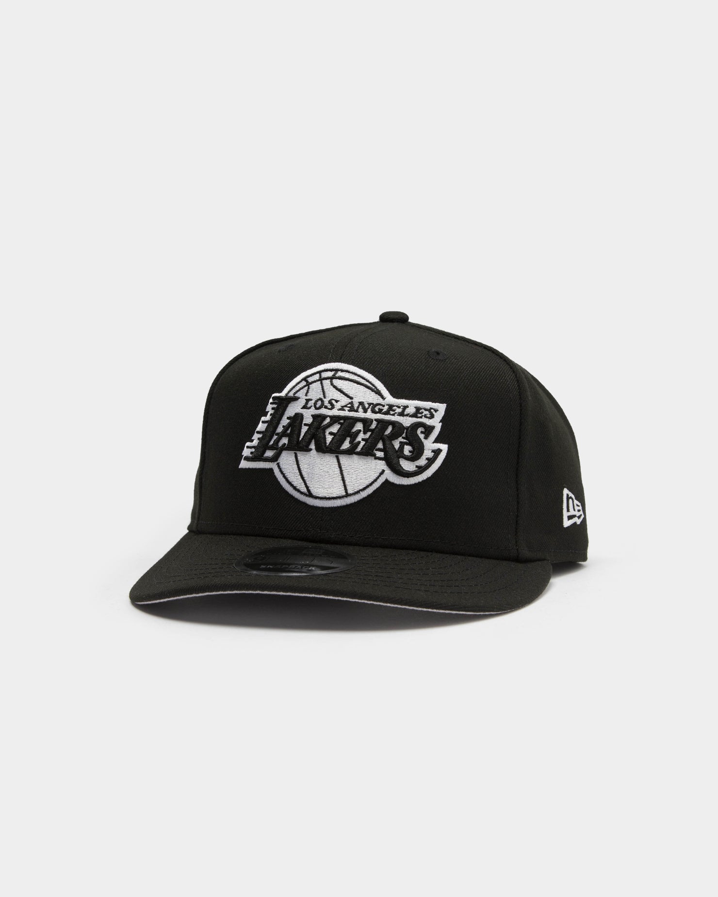 New Era Los Angeles Lakers 9FIFTY Retro High Crown Precurved Snapback Black