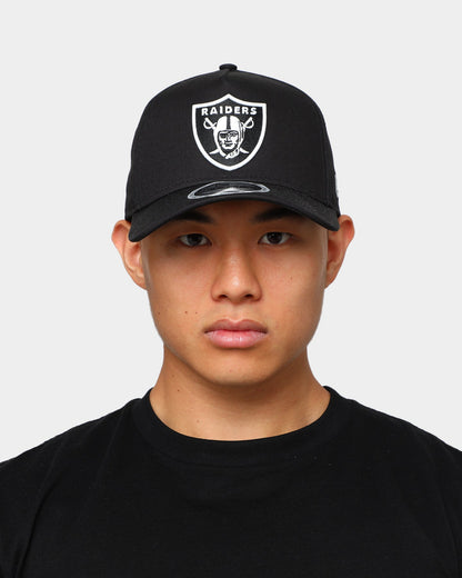 New Era Las Vegas Raiders 'Glow In The Dark Team Logo' 9FORTY A-Frame Custom Snapback Black/White