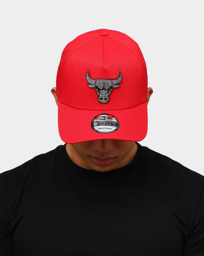 New Era Chicago Bulls Diamante 9FORTY A-Frame Snapback Red
