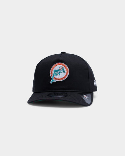 New Era Miami Dolphins Old Golfer Snapback Black