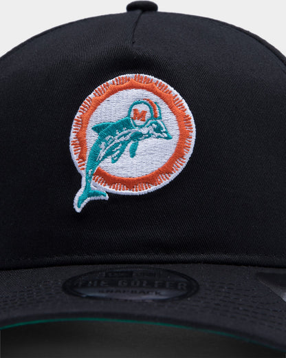 New Era Miami Dolphins Old Golfer Snapback Black