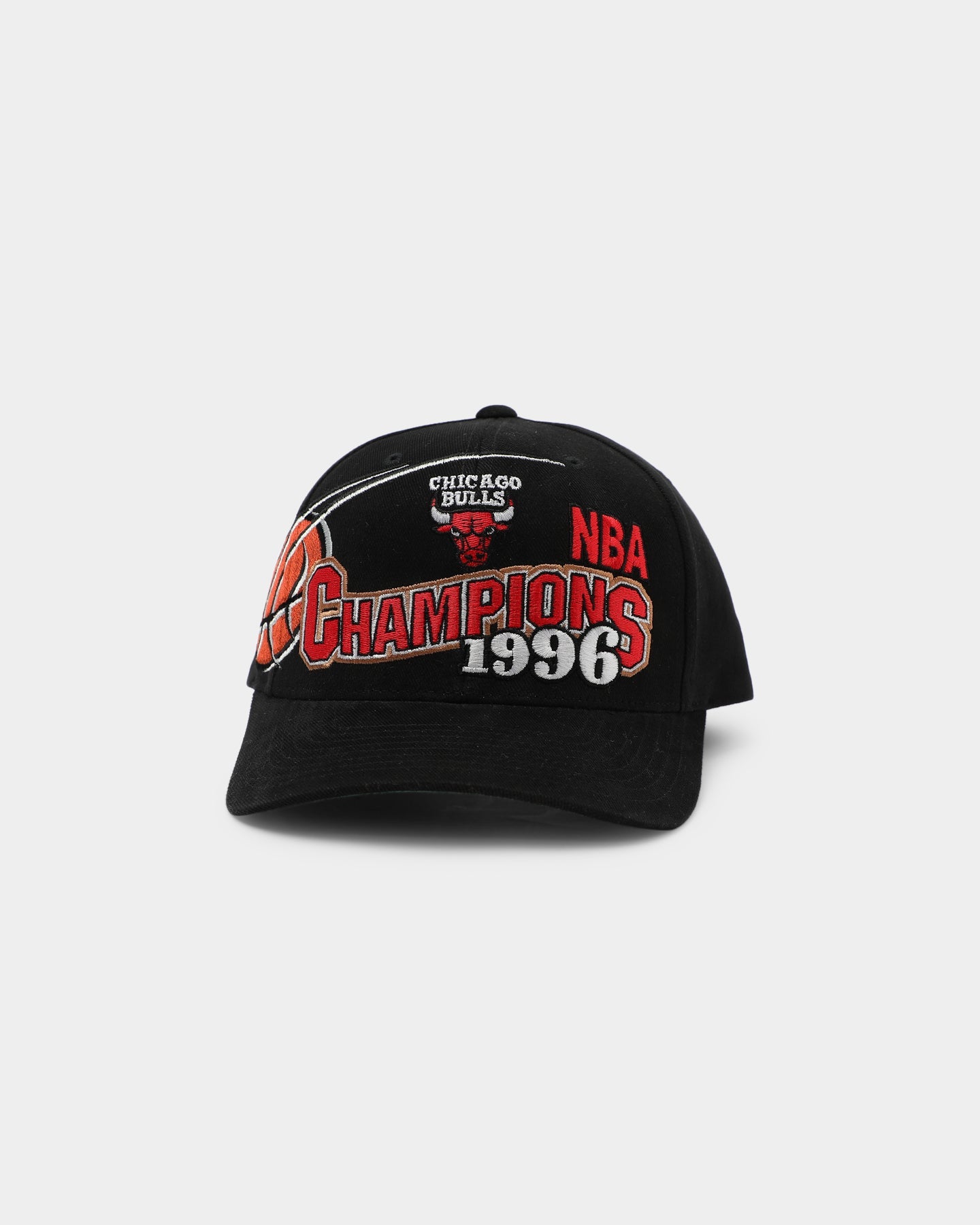 Mitchell & Ness Chicago Bulls '96 Champs Wave Pro Crown Snapback Black