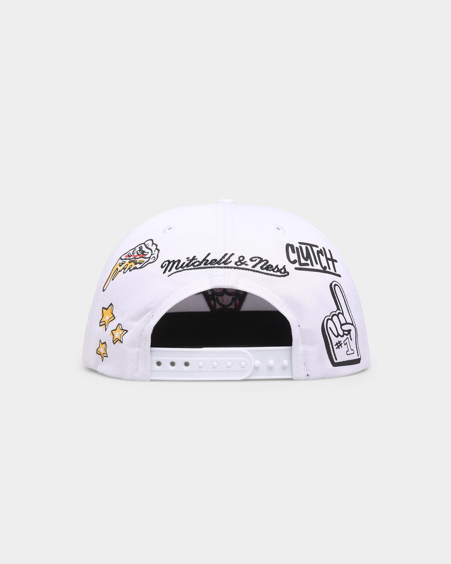 Mitchell & Ness Chicago Bulls 'Hand Drawn' Original Fit Snapback White