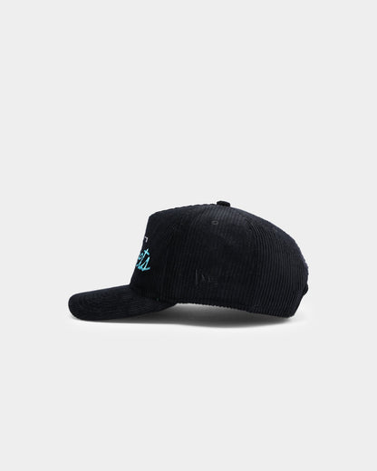 New Era Charlotte Hornets "Black Cord" Old Golfer Snapback Black