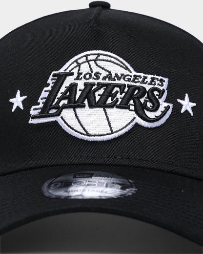 New Era Los Angeles Lakers Star Logo 9FORTY A-Frame Snapback Black
