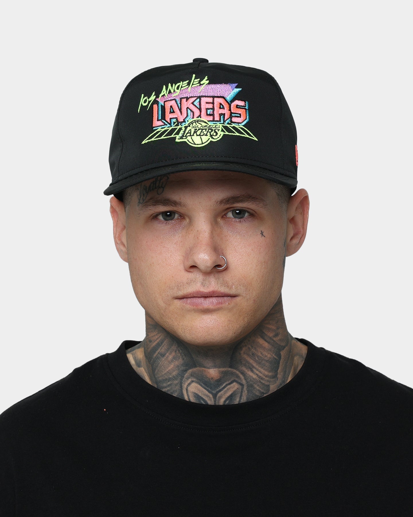 New Era Los Angeles Lakers 'Neon Vice Prolight' Old Golfer Snapback Black