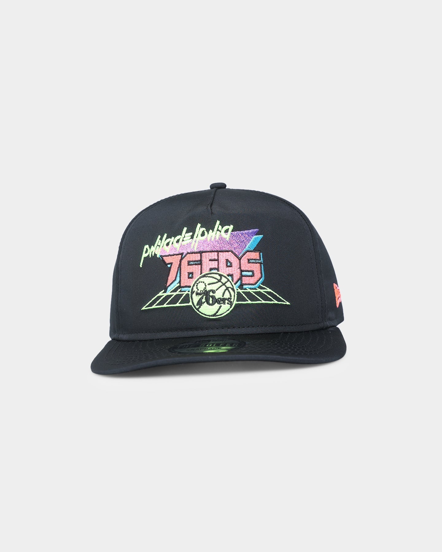 New Era Philadelphia 76ers "Retro Arcade Prolight" Old Golfer Snapback Black