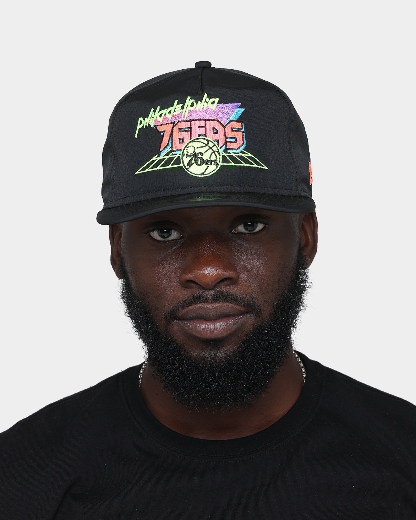 New Era Philadelphia 76ers "Retro Arcade Prolight" Old Golfer Snapback Black