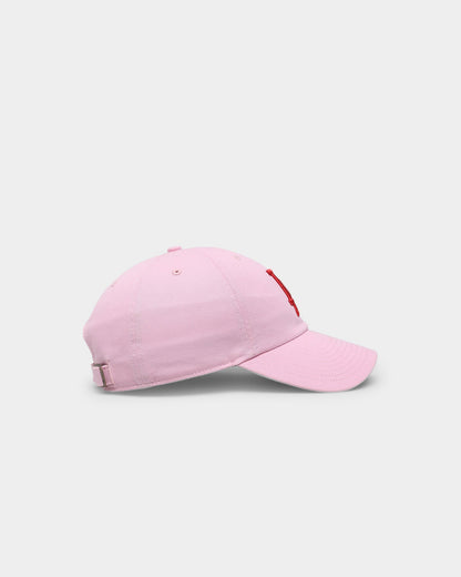 47 Brand Los Angeles Dodgers Ballpark 'Lover Not A Fighter' Clean Up Strapback Petal Pink