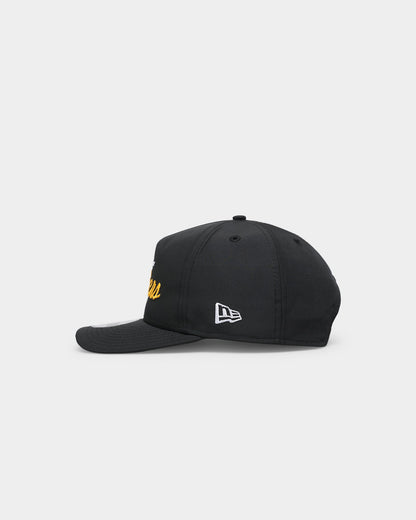 New Era Green Bay Packers 'Black Team Script' Prolight Old Golfer Snapback Black