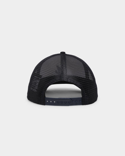 New Era Atlanta Braves 'White OTC' Foam Front 9FORTY A-Frame Trucker Snapback Team/2-Tone