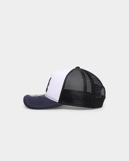 New Era Atlanta Braves 'White OTC' Foam Front 9FORTY A-Frame Trucker Snapback Team/2-Tone