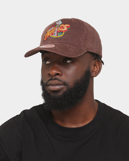 Mitchell & Ness Seattle Sonics 'Brown Cord' Deadstock Snapback Brown