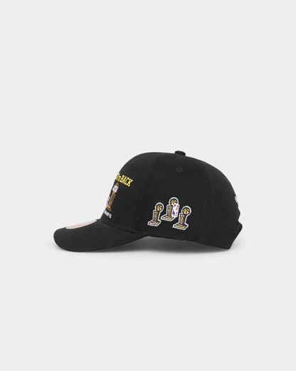 Mitchell & Ness Los Angeles Lakers 'Back To Back' Pro Crown Snapback Black