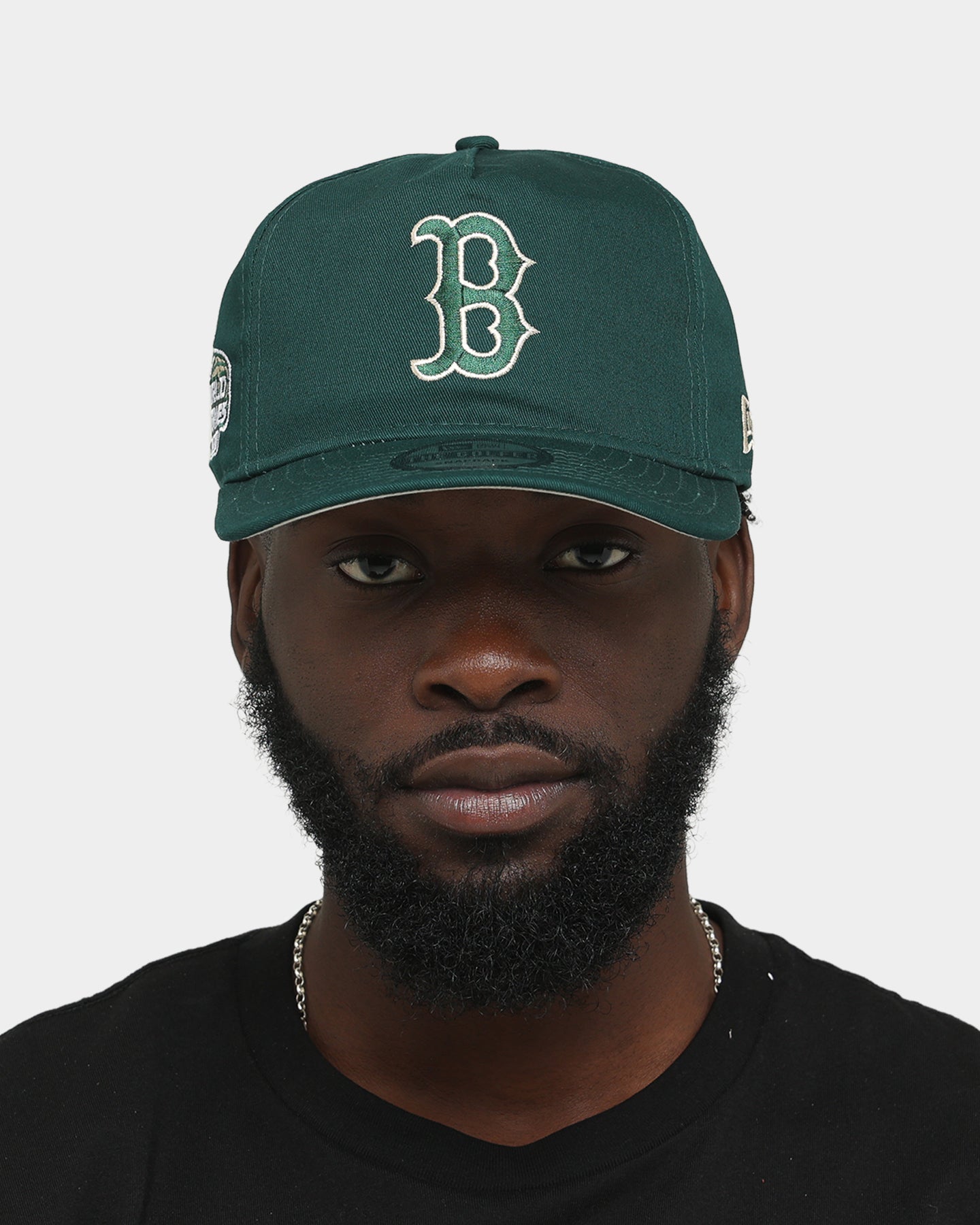 New Era Boston Red Sox 'Green & Cream' Old Golfer Snapback Dark Green