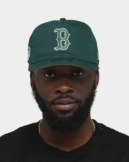 New Era Boston Red Sox 'Green & Cream' Old Golfer Snapback Dark Green