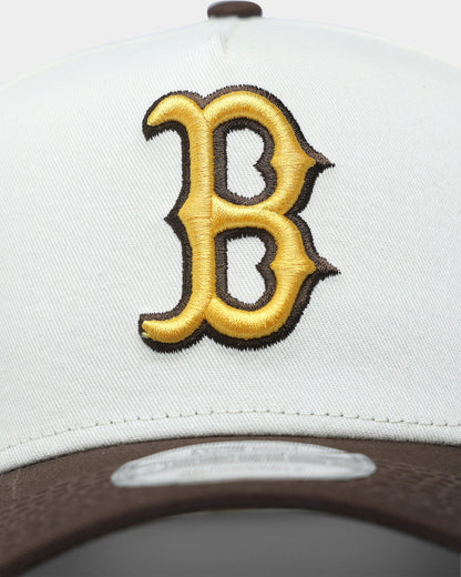 New Era Boston Red Sox 'Cereal' 9FORTY A-Frame Snapback Chrome White/Walnut