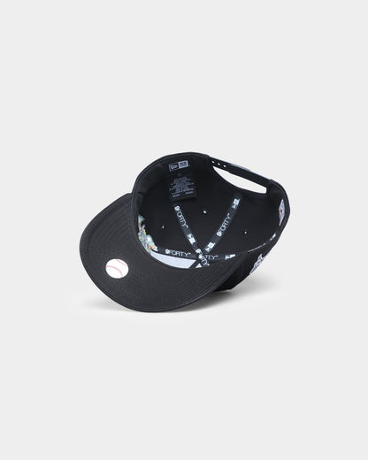 New Era Florida Marlins 'Flower' 9FORTY A-Frame Snapback Black/Floral