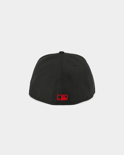 New Era San Diego Padres "Scarlet Bottom" 59FIFTY Fitted Black/Scarlet