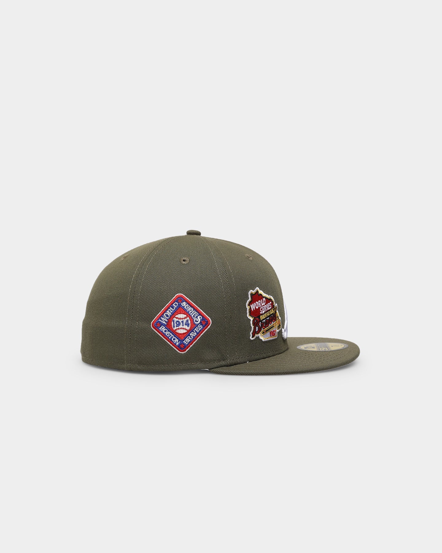 New Era Atlanta Braves 'Olive Multi Logo' 59FIFTY Fitted Olive