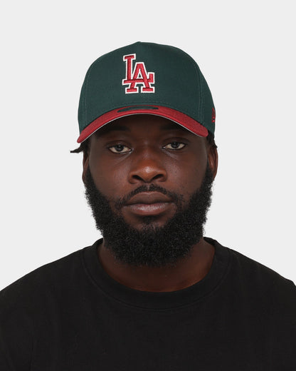 New Era Los Angeles Dodgers 'Beets & Greens' 9FORTY A-Frame Snapback Dark Green/Cardinal