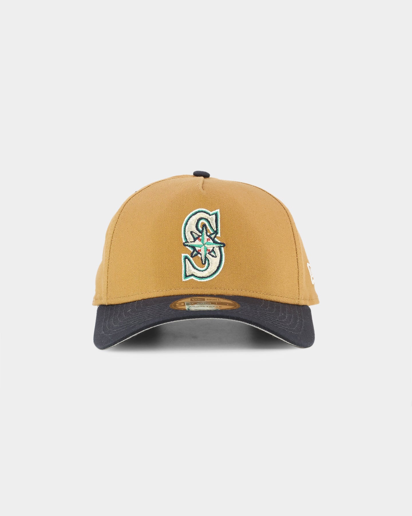 New Era Seattle Mariners 'Midnight Harvest 2-Tone' 9FORTY A-Frame Snapback Wheat/Navy