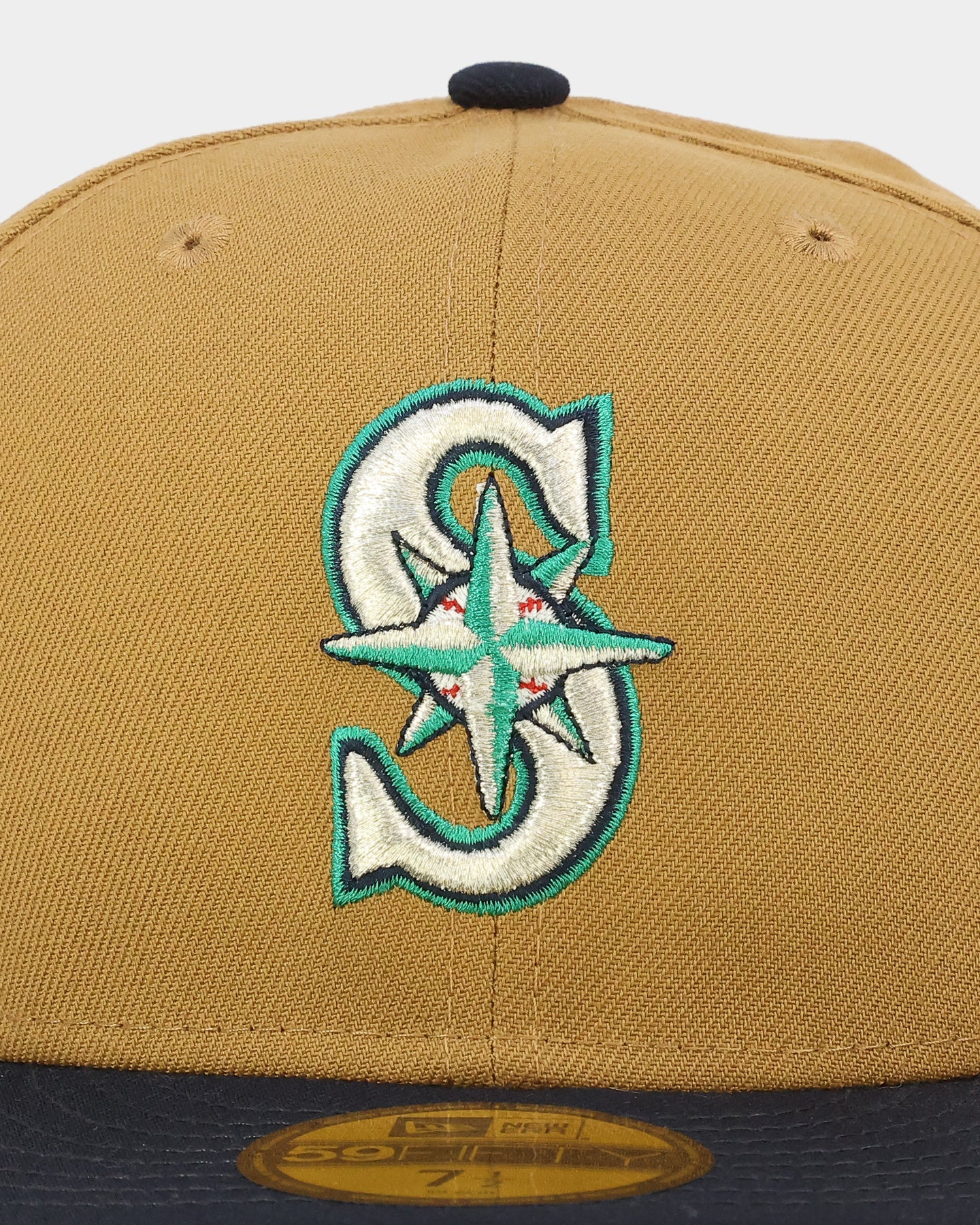 New Era Seattle Mariners 'Midnight Harvest 2-Tone' 59FIFTY Fitted Wheat/Navy