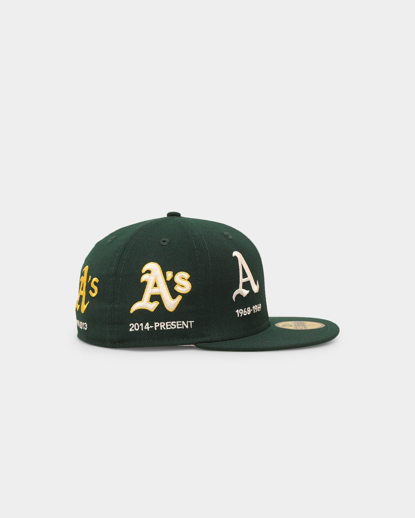 New Era Oakland Athletics 'Logo Evolution' 59FIFTY Fitted Dark Green