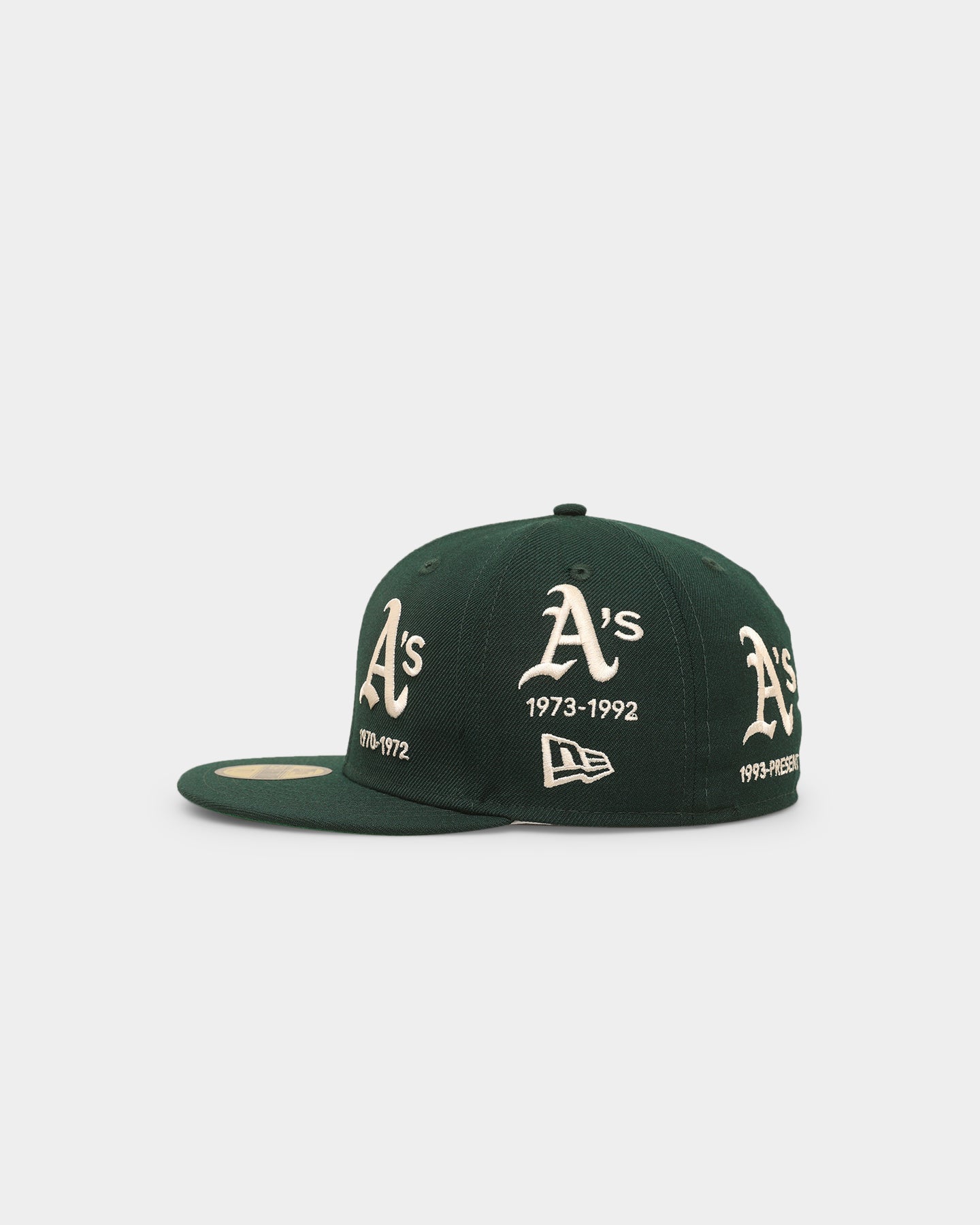 New Era Oakland Athletics 'Logo Evolution' 59FIFTY Fitted Dark Green