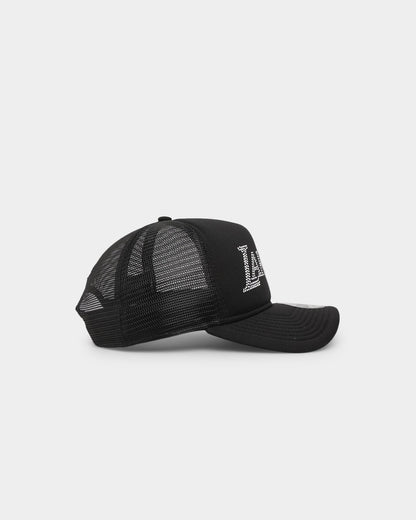 New Era Los Angeles Lakers Rhinestone Trucker 9FORTY A-Frame Snapback Black
