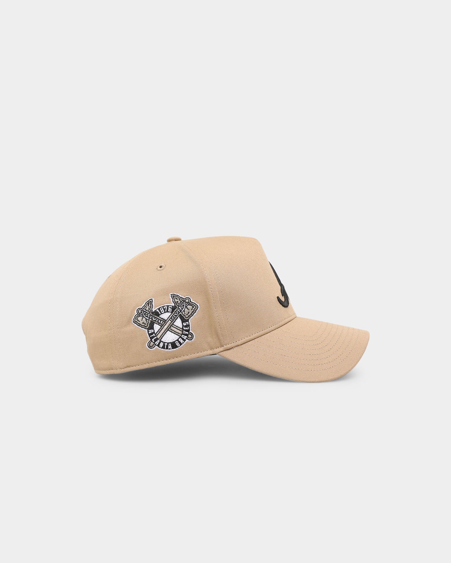 47 Brand Atlanta Braves 'Khaki Stadium' Sure Shot 47 MVP DT Snapback Khaki/Black