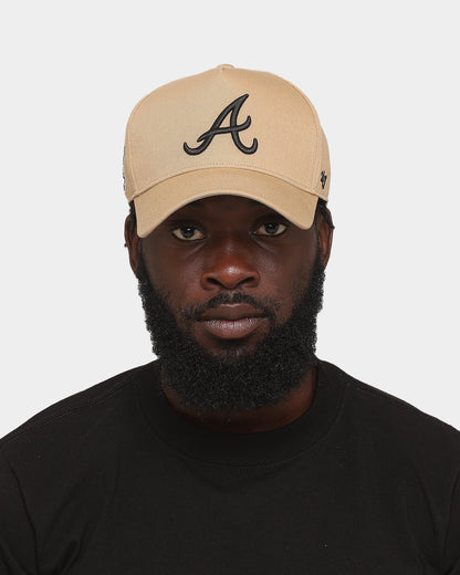 47 Brand Atlanta Braves 'Khaki Stadium' Sure Shot 47 MVP DT Snapback Khaki/Black