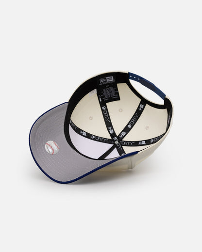 New Era Los Angeles Dodgers 'Upside Down LA Logo' 9FORTY A-Frame Snapback Chrome/Dark Royal