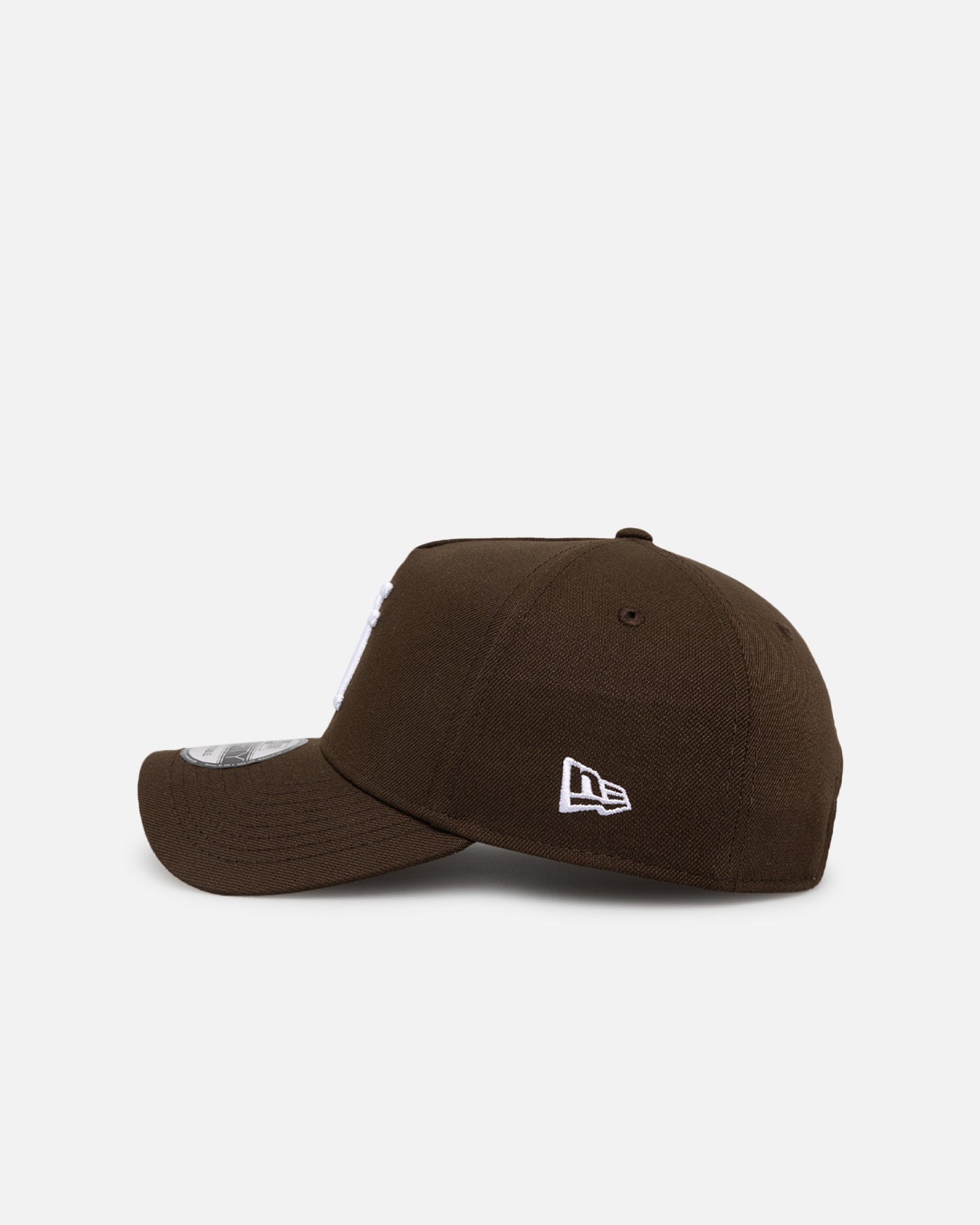 New Era Los Angeles Dodgers 'Upside Down LA Logo' 9FORTY A-Frame Snapback Walnut