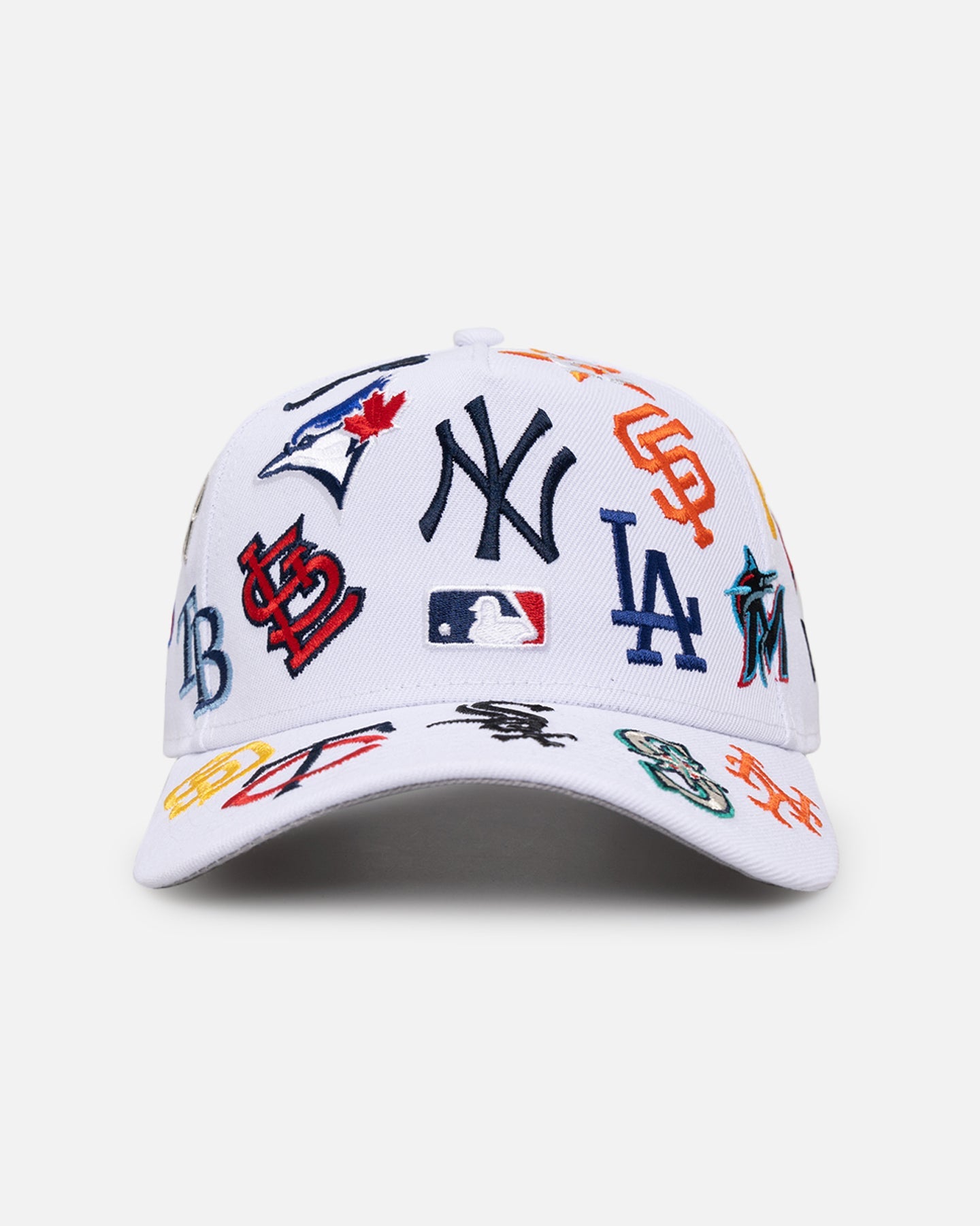 New Era MLB All Over 9FORTY A-Frame Snapback White
