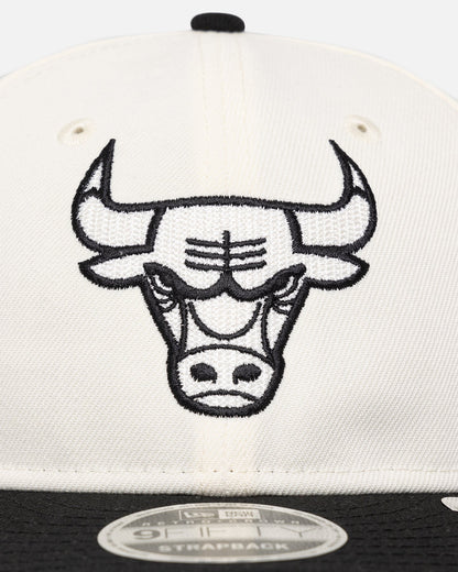 New Era Chicago Bulls 'Retro Crown Classic' 9FIFTY Retro Crown Strapback Chrome White/Black
