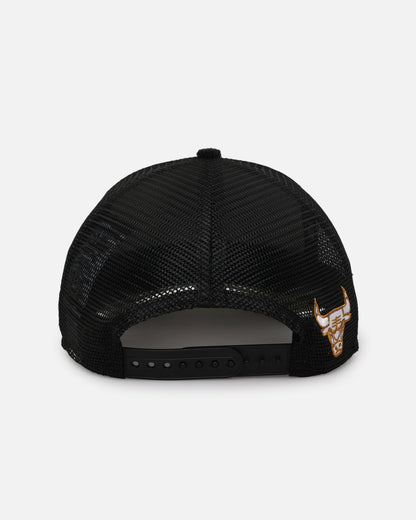 New Era Chicago Bulls 'Washed Cord Racer' Corduroy Golfer Trucker Snapback Washed Black
