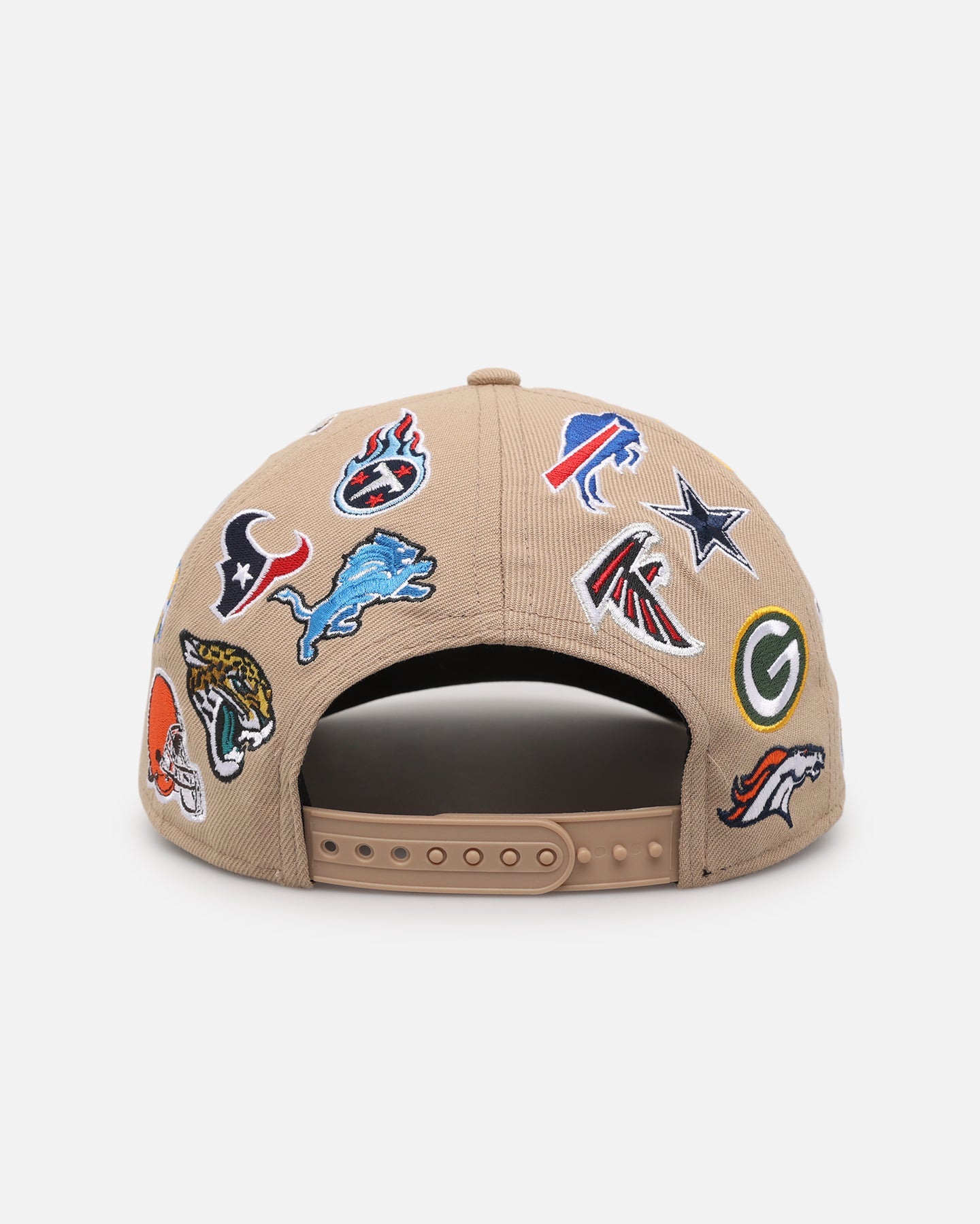 New Era NFL 'All Over Leagues' 9FORTY A-Frame Snapback Camel