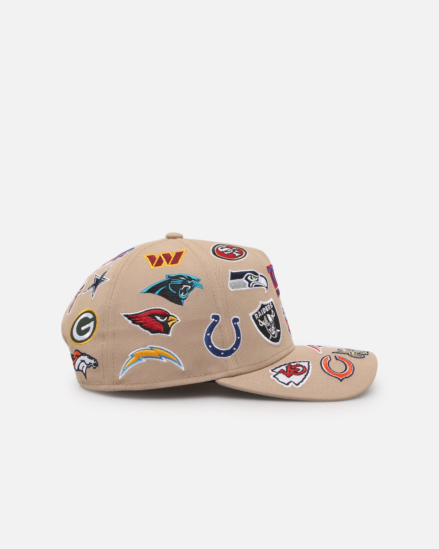 New Era NFL 'All Over Leagues' 9FORTY A-Frame Snapback Camel
